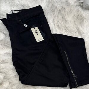 NWT Father Sons Black Skinny Jeans with Zipper Detail
